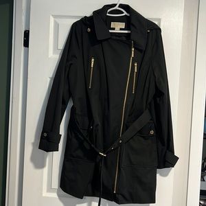 Michael kors black rain coat